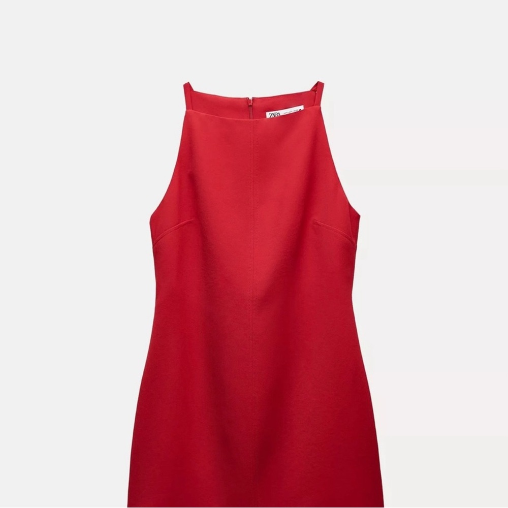 Elegant Red Sleeveless Dress